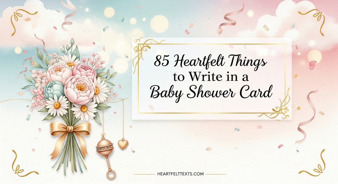85 Heartfelt Things to Write in a Baby Shower Card