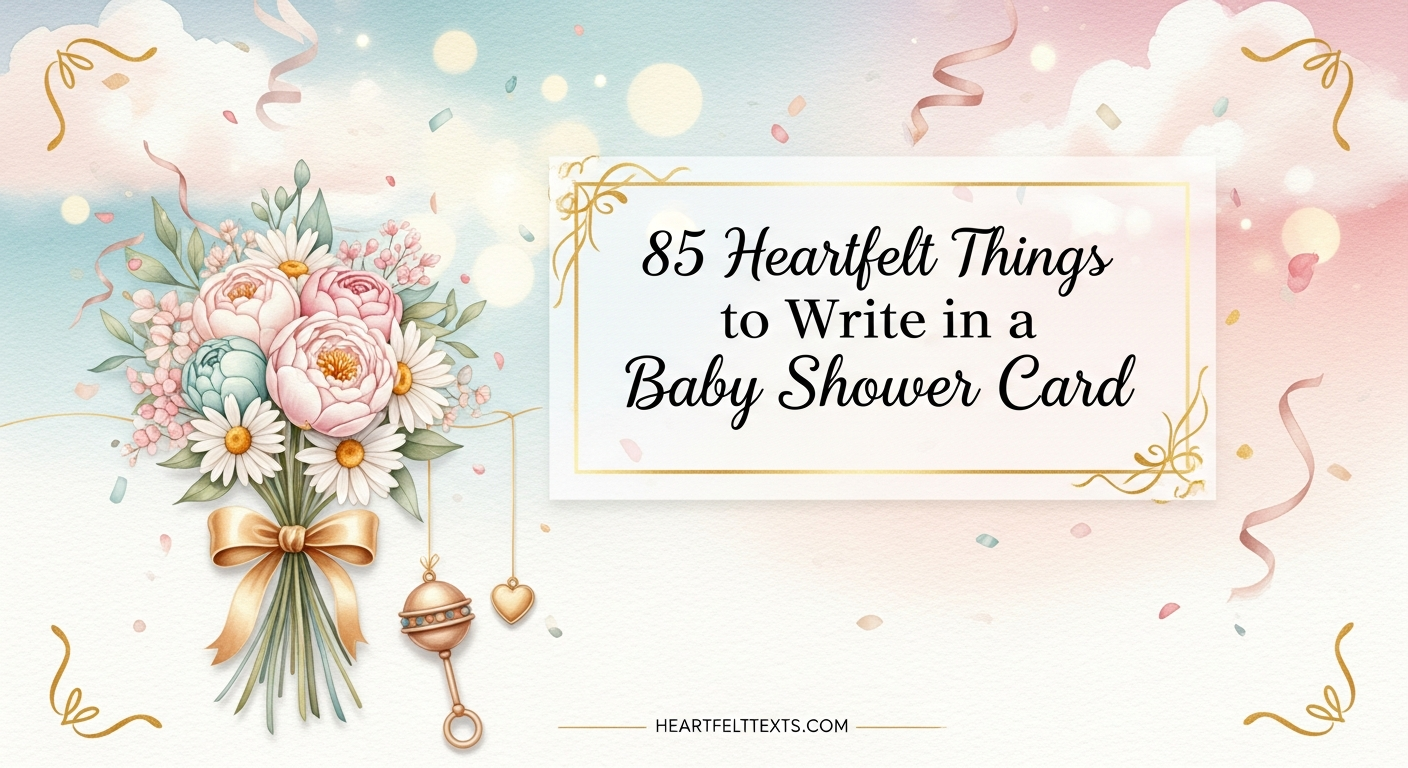 85 Heartfelt Things to Write in a Baby Shower Card