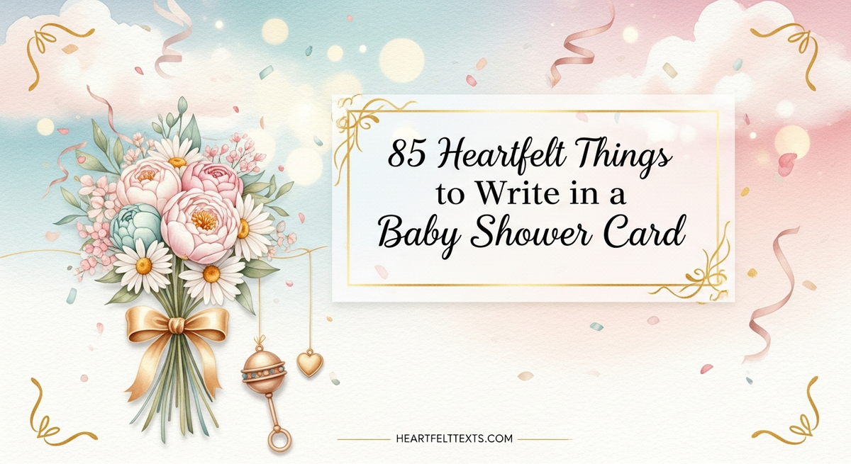 85 Heartfelt Things to Write in a Baby Shower Card