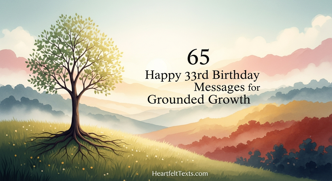65 Happy 33rd Birthday Messages for Grounded Growth