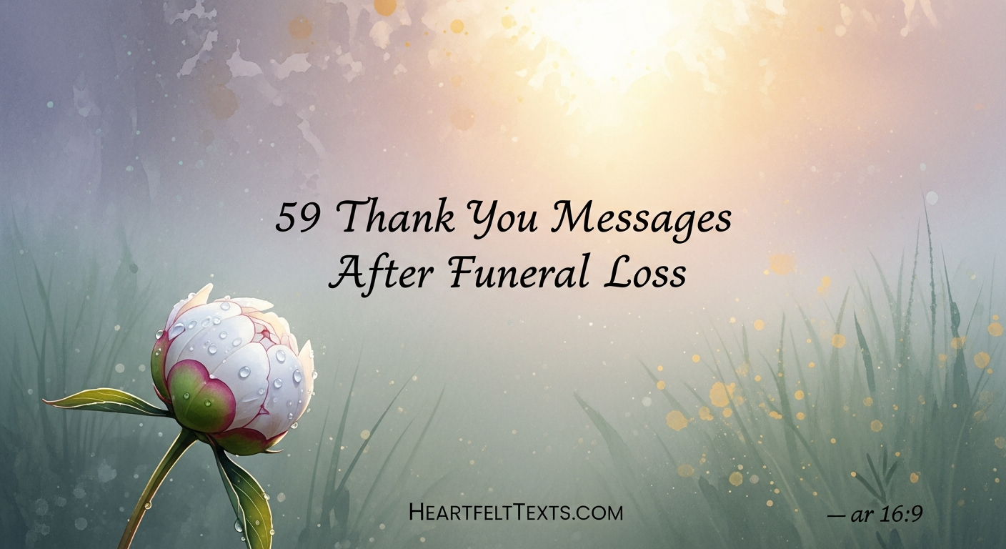 59 Thank You Messages After Funeral Loss