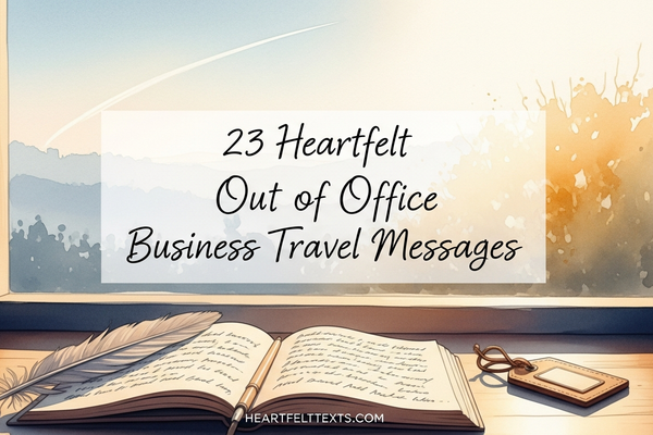 23 Heartfelt Out of Office Business Travel Messages