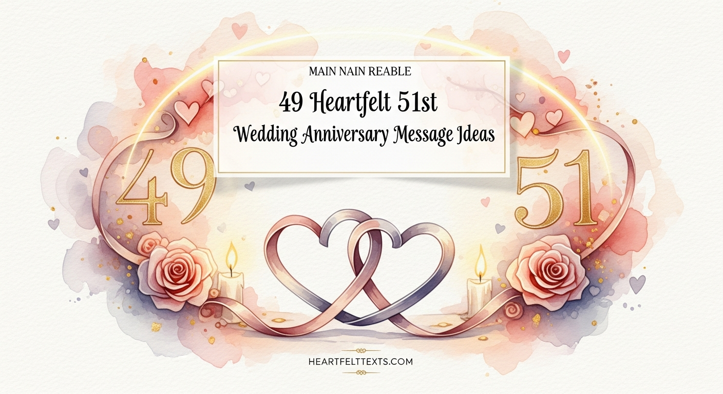 49 Heartfelt 51st Wedding Anniversary Message Ideas