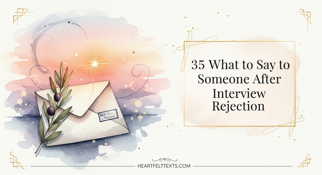 35 What to Say to Someone After Interview Rejection