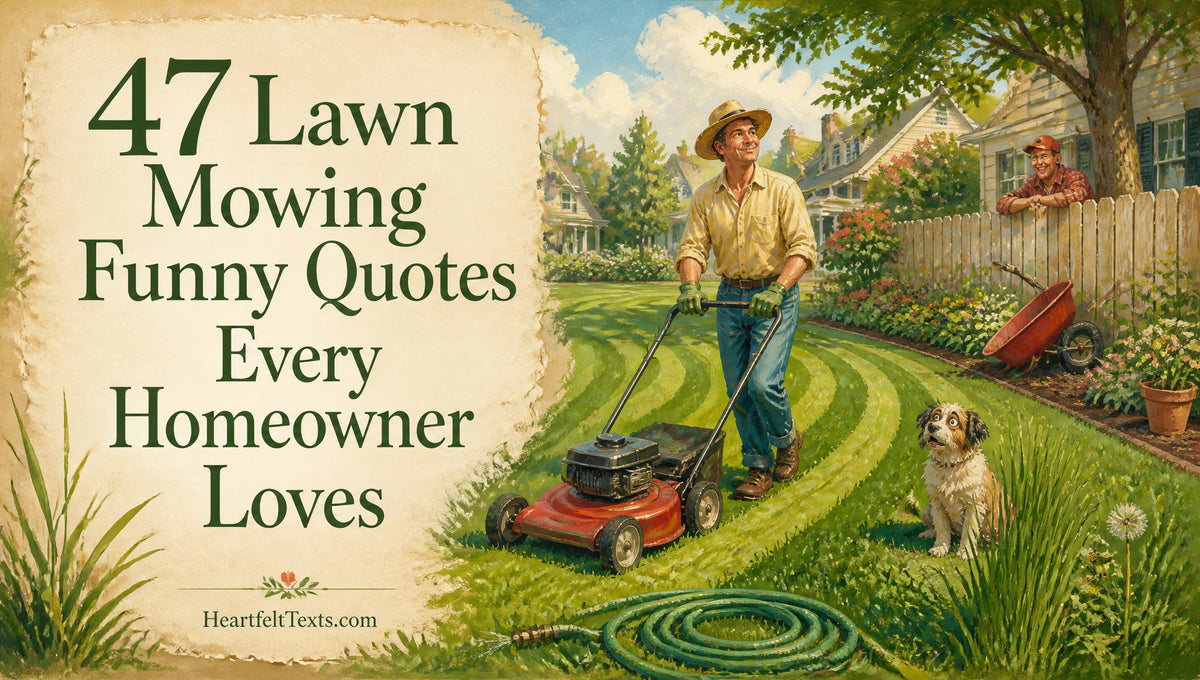 47 Lawn Mowing Funny Quotes Every Homeowner Loves