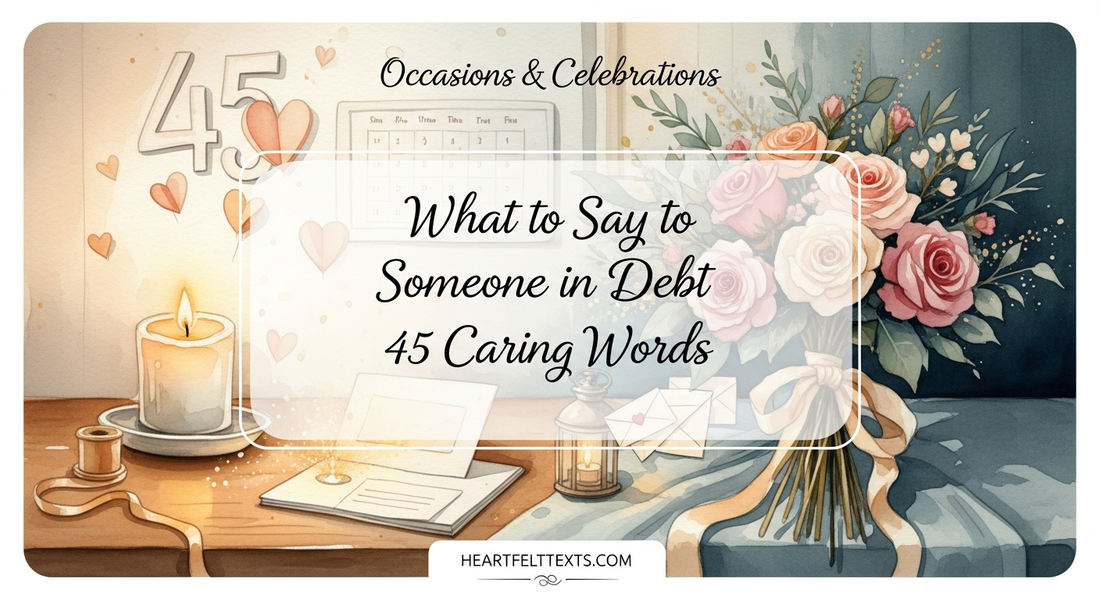What to Say to Someone in Debt 45 Caring Words