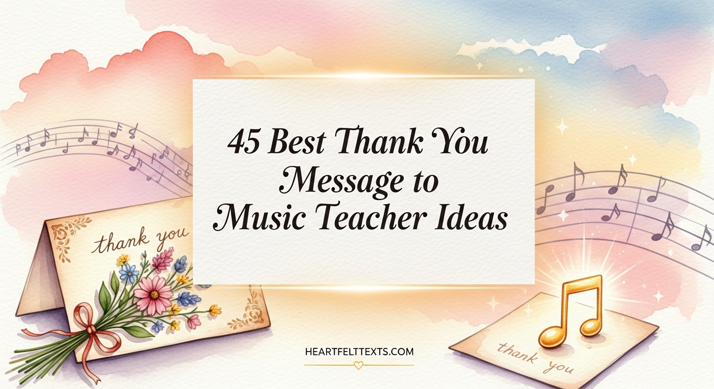 45 Best Thank You Message to Music Teacher Ideas