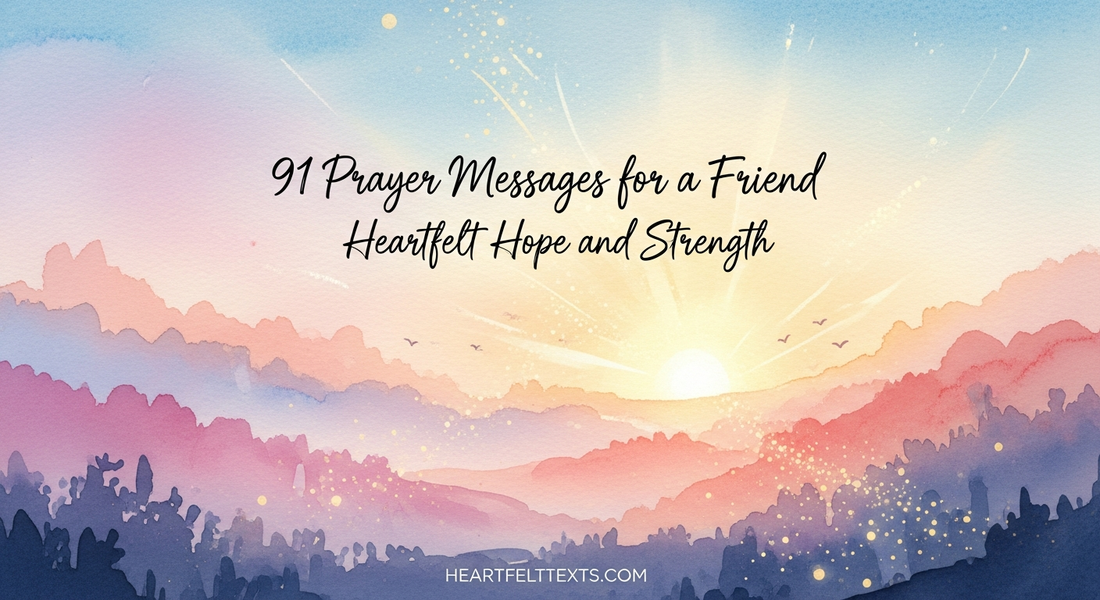 91 Prayer Messages for a Friend Heartfelt Hope and Strength