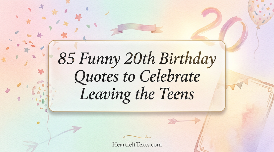 85 Funny 20th Birthday Quotes to Celebrate Leaving the Teens