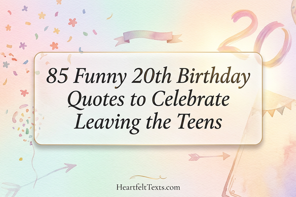 85 Funny 20th Birthday Quotes to Celebrate Leaving the Teens
