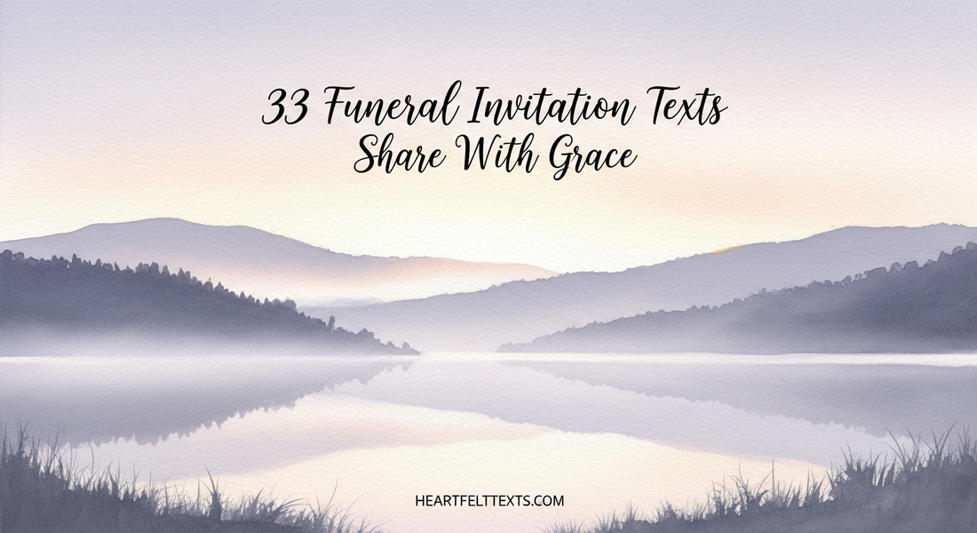 33 Funeral Invitation Texts Share With Grace
