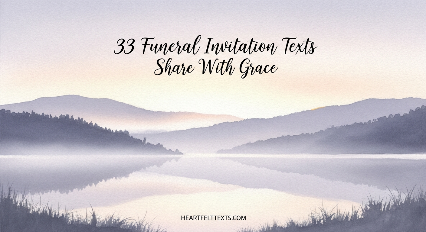 33 Funeral Invitation Texts Share With Grace