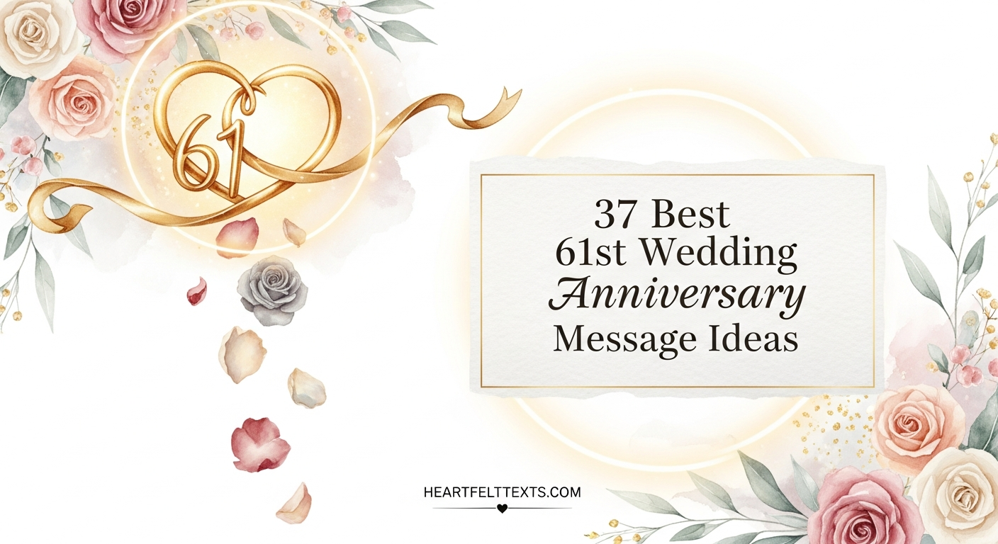 37 Best 61st Wedding Anniversary Message Ideas