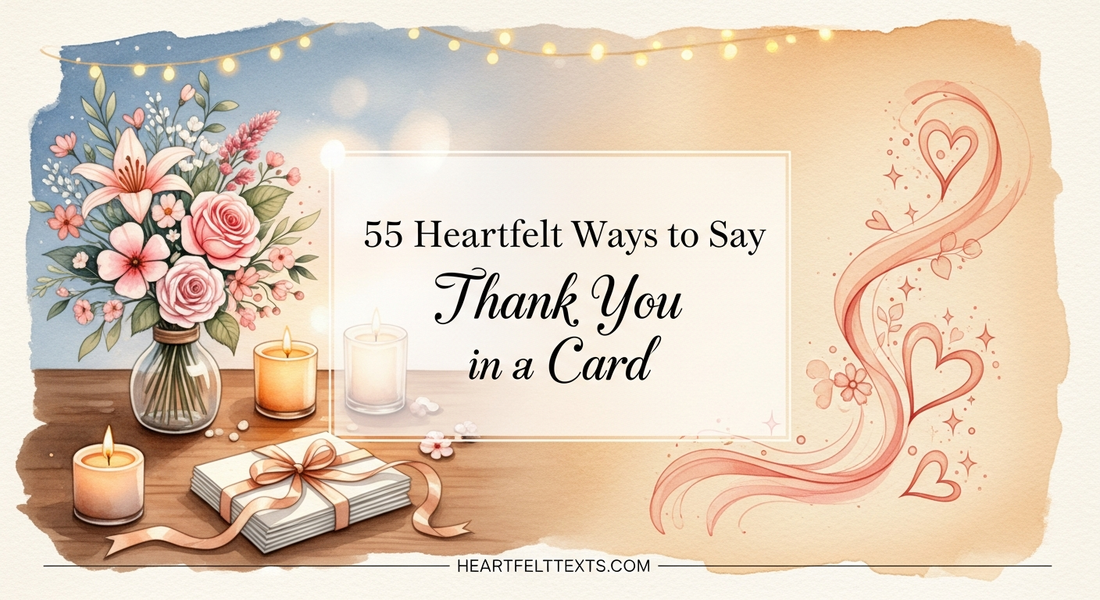 55 Heartfelt Ways to Say Thank You in a Card