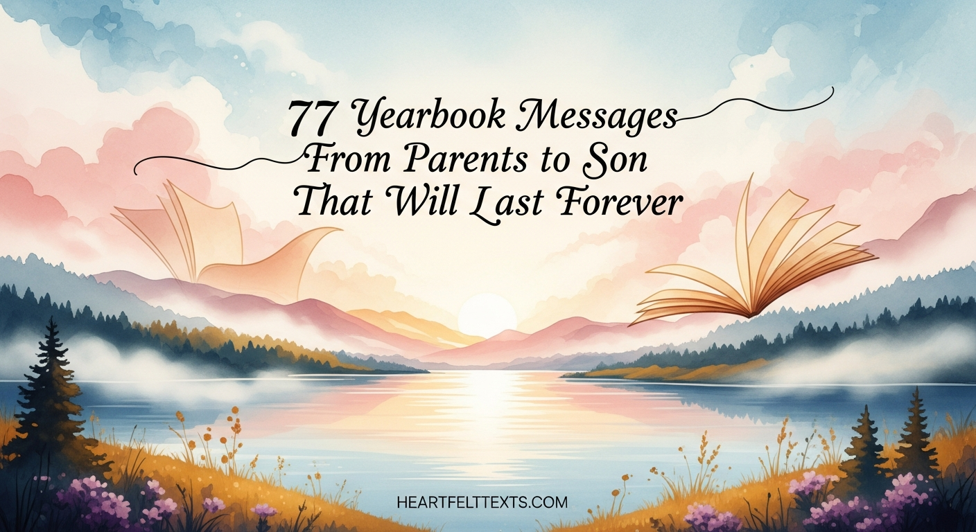 77 Yearbook Messages From Parents to Son That Will Last Forever
