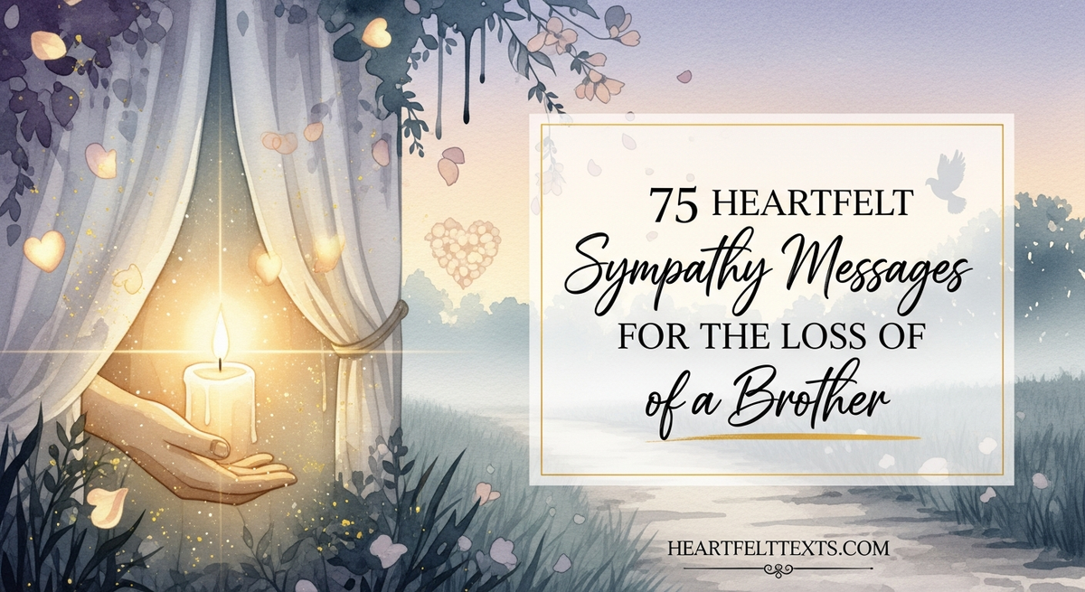 75 Heartfelt Sympathy Messages for the Loss of a Brother