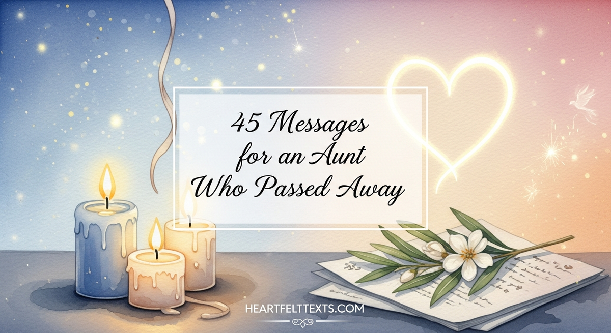 45 Messages for an Aunt Who Passed Away