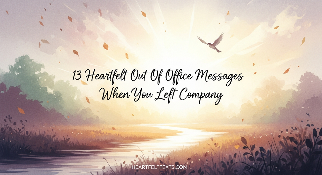 13 Heartfelt Out Of Office Messages When You Left Company