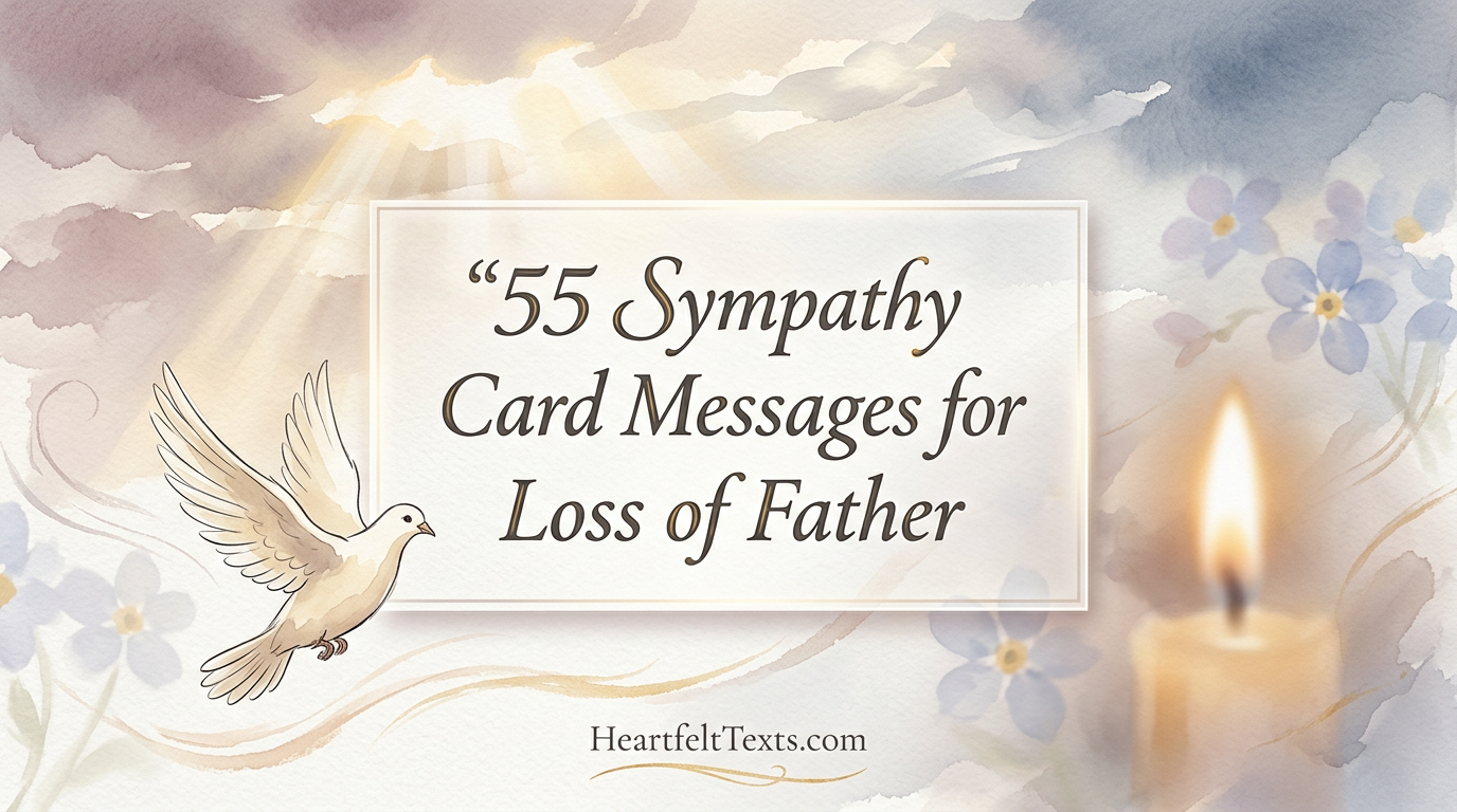 55 Sympathy Card Messages for Loss of Father
