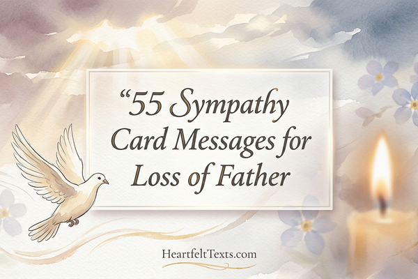 55 Sympathy Card Messages for Loss of Father