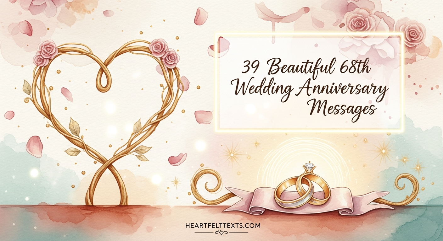 39 Beautiful 68th Wedding Anniversary Messages