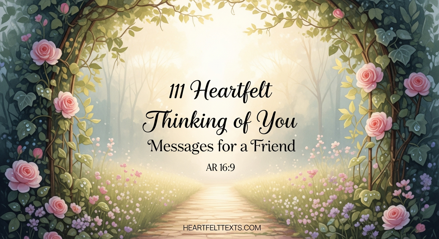 111 Heartfelt Thinking of You Messages for a Friend