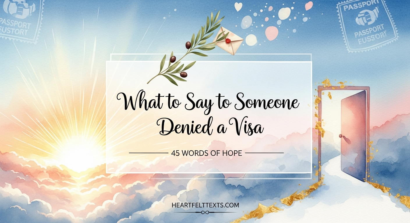 What to Say to Someone Denied a Visa 45 Words of Hope
