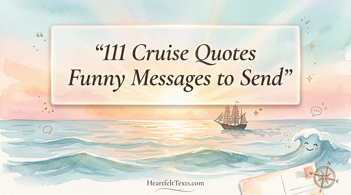 111 Cruise Quotes Funny Messages to Send