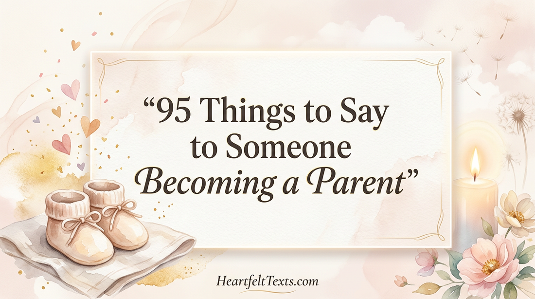 95 Things to Say to Someone Becoming a Parent