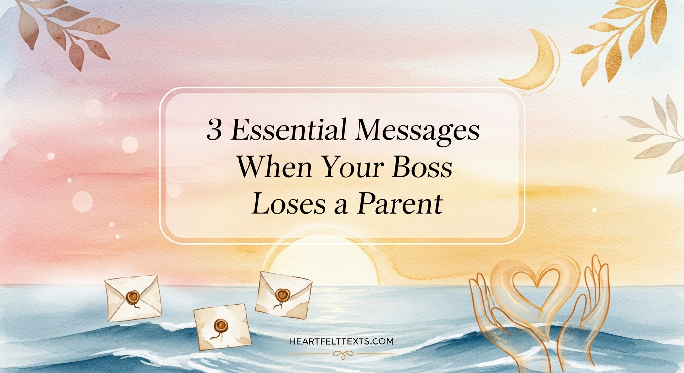 3 Essential Messages When Your Boss Loses a Parent
