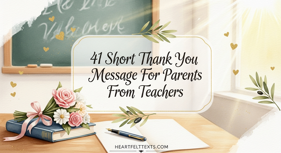 41 Short Thank You Message For Parents From Teachers