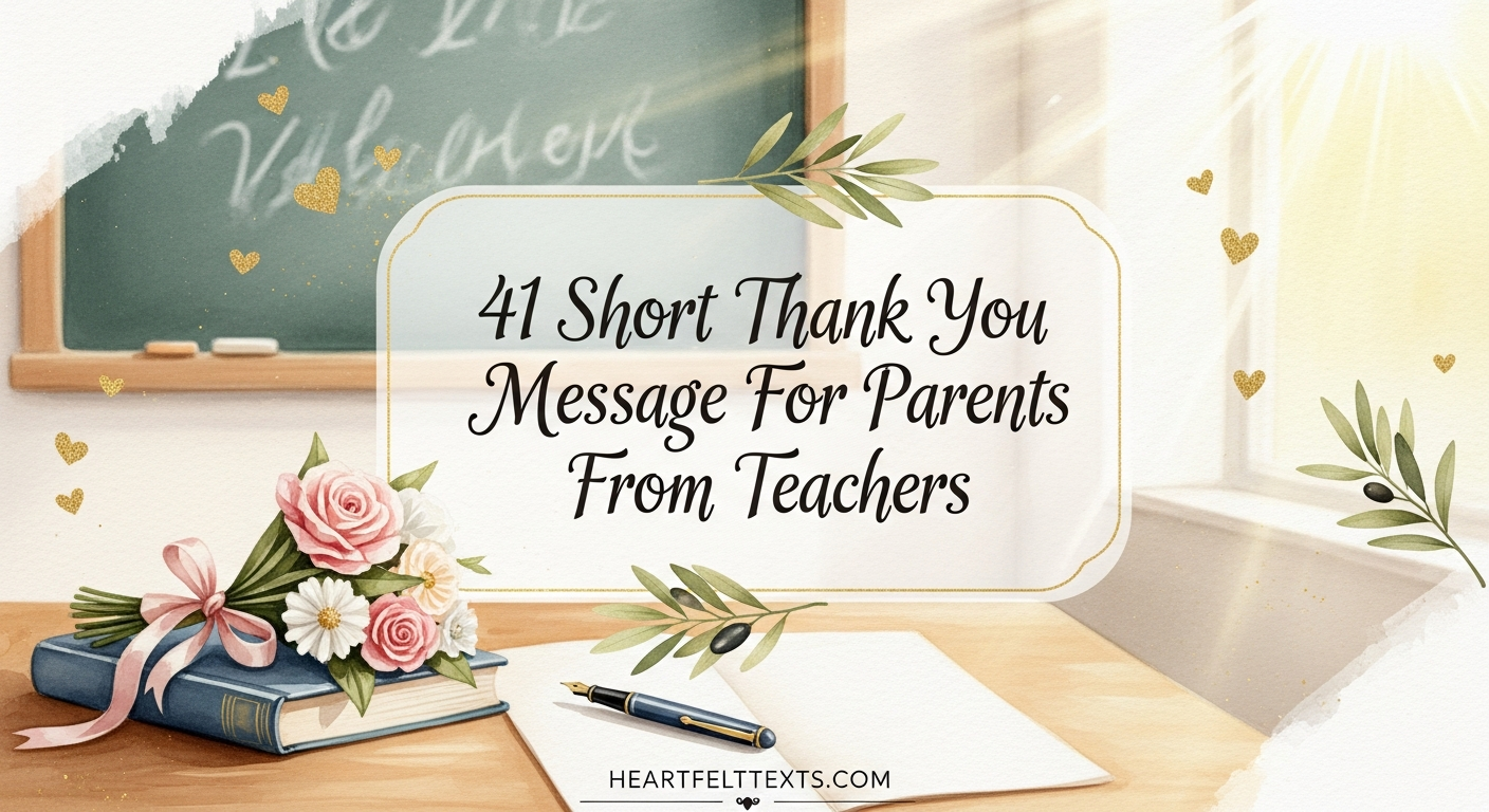 41 Short Thank You Message For Parents From Teachers