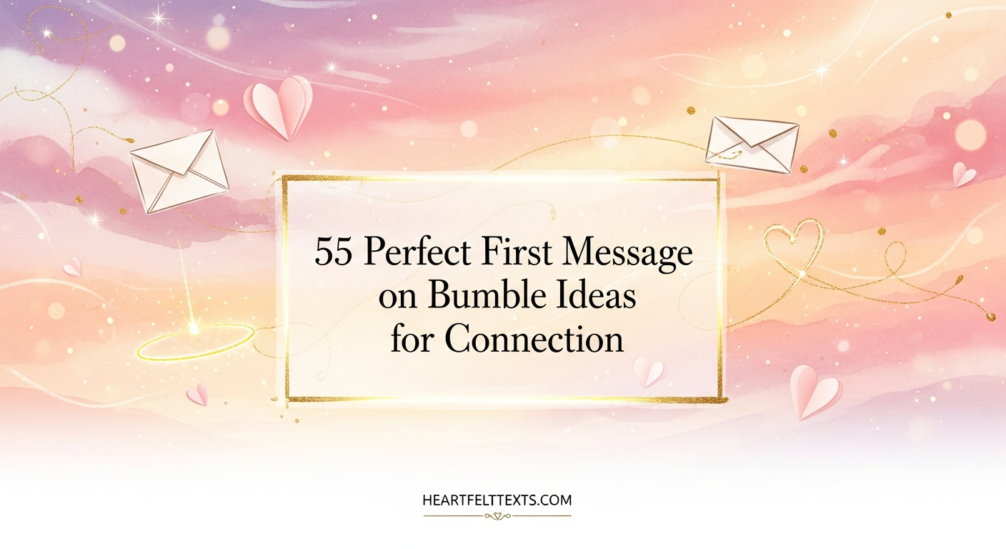 55 Perfect First Message on Bumble Ideas for Connection