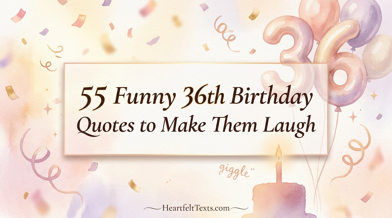 55 Funny 36th Birthday Quotes to Make Them Laugh