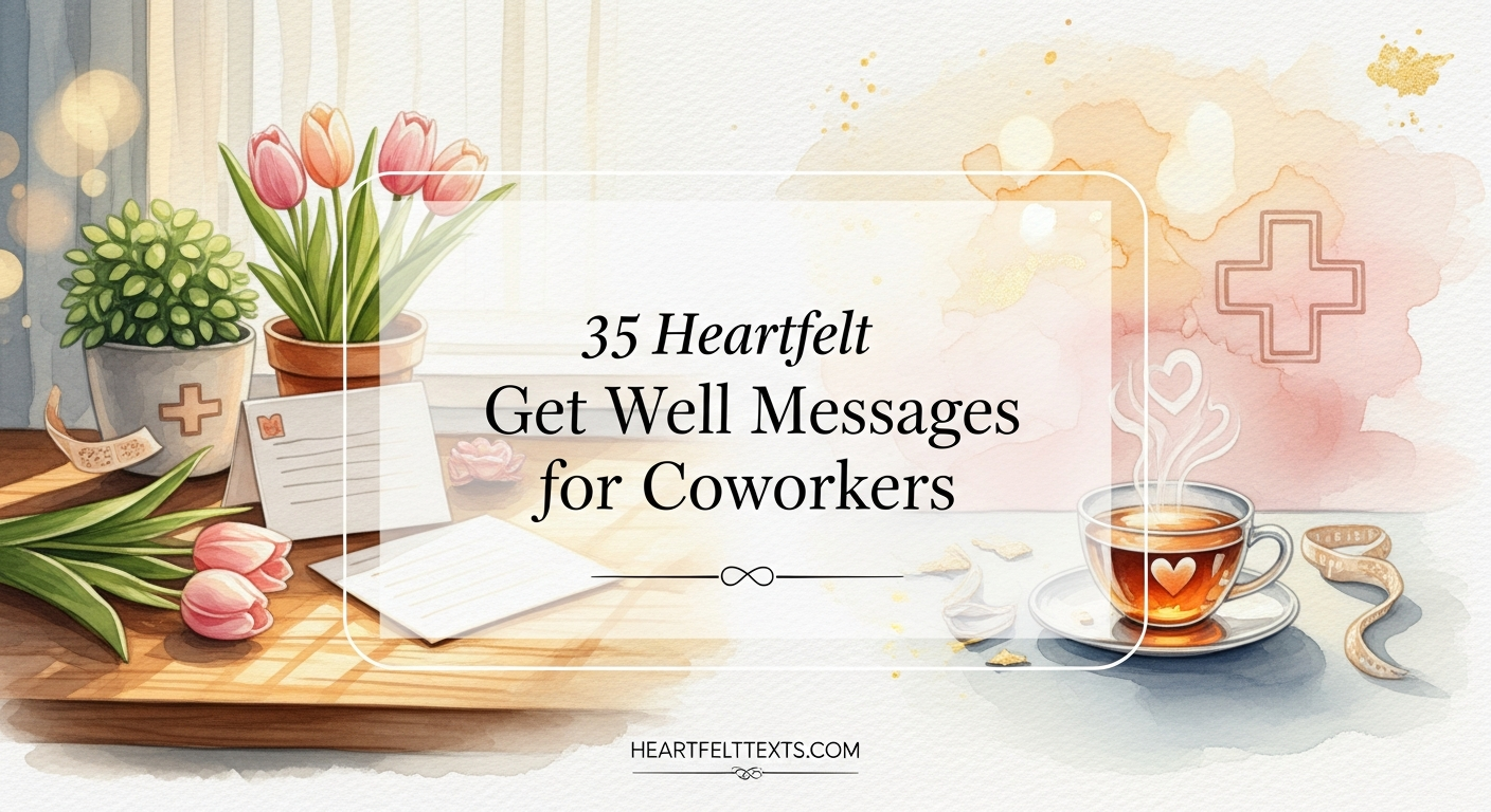 35 Heartfelt Get Well Messages for Coworkers