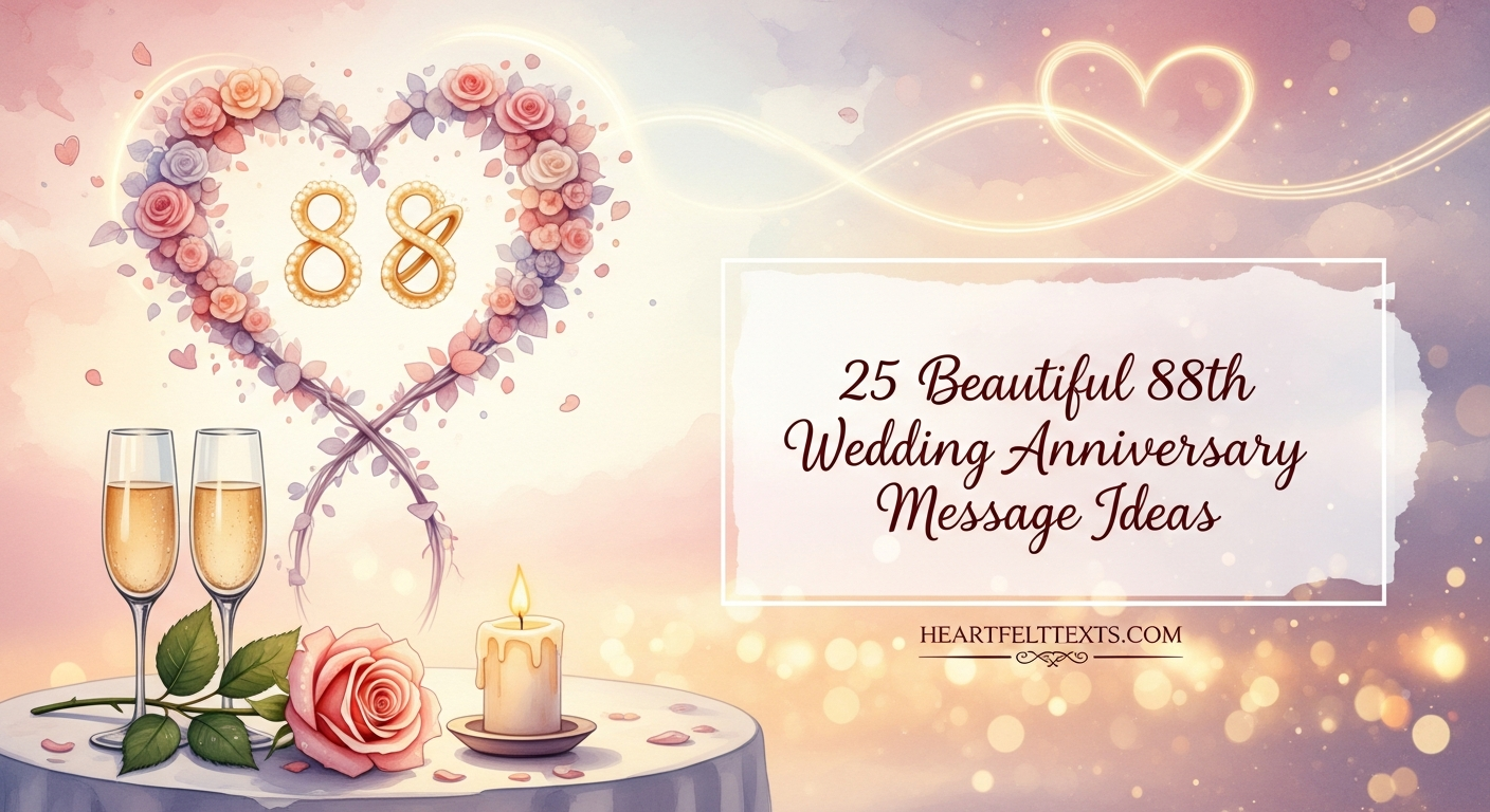25 Beautiful 88th Wedding Anniversary Message Ideas
