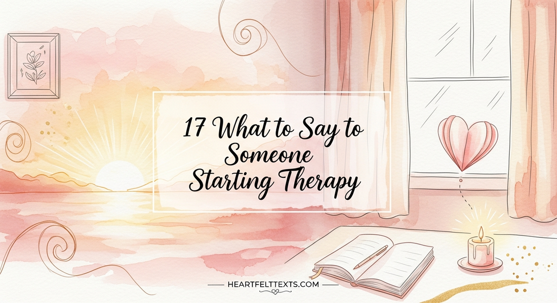 17 What to Say to Someone Starting Therapy