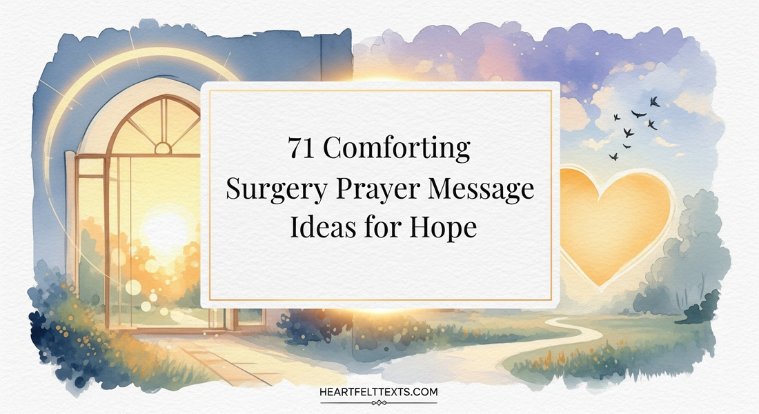71 Comforting Surgery Prayer Message Ideas for Hope