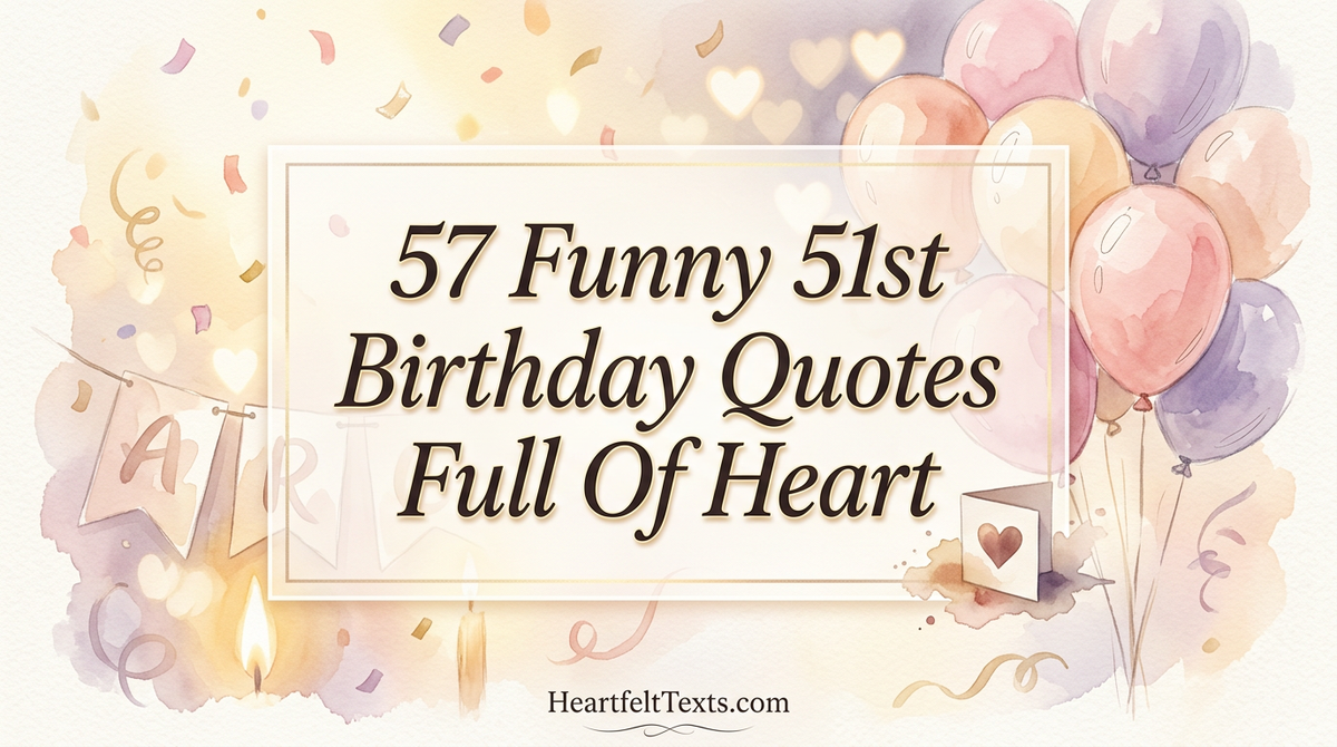 57 Funny 51st Birthday Quotes Full Of Heart