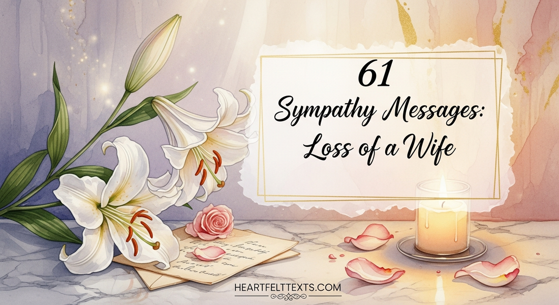 61 Sympathy Messages Loss of Wife Heartfelt Comfort