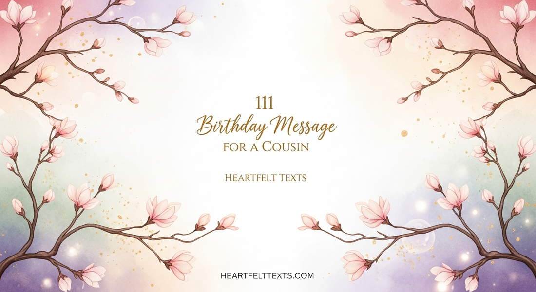 111 Birthday Message for a Cousin Heartfelt Texts