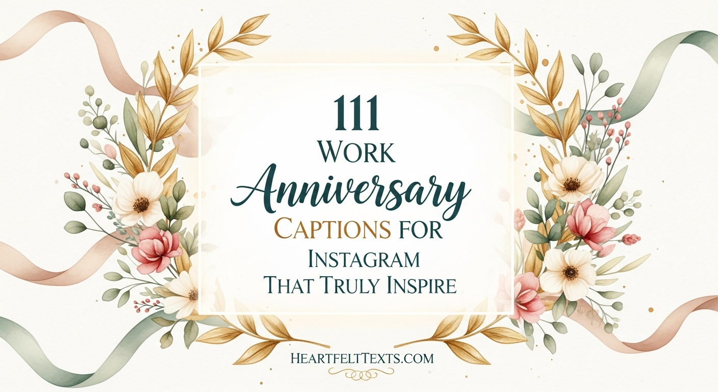 111 Work Anniversary Captions for Instagram That Truly Inspire