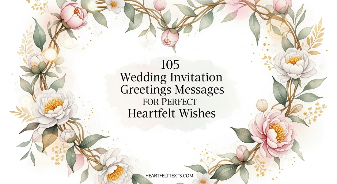 105 Wedding Invitation Greetings Messages for Perfect Heartfelt Wishes