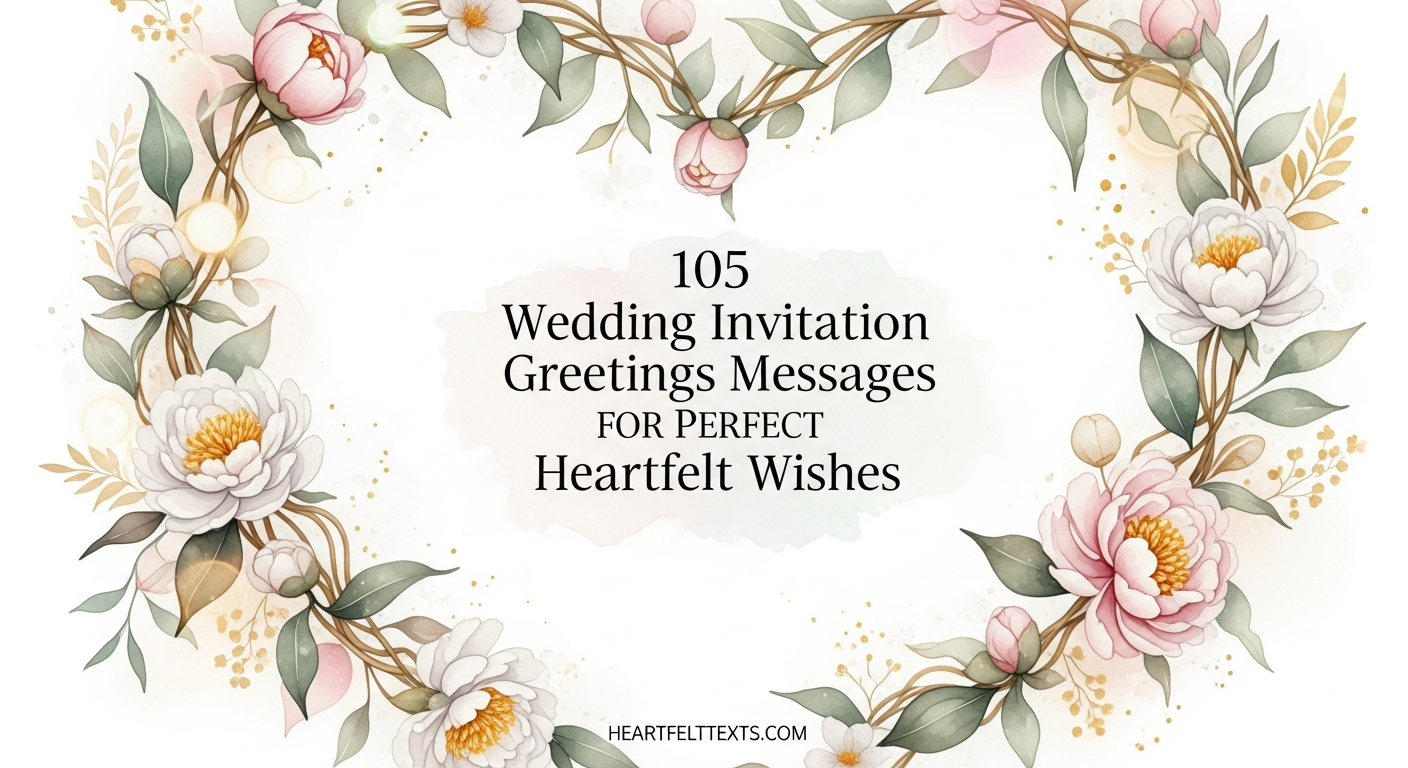 105 Wedding Invitation Greetings Messages for Perfect Heartfelt Wishes