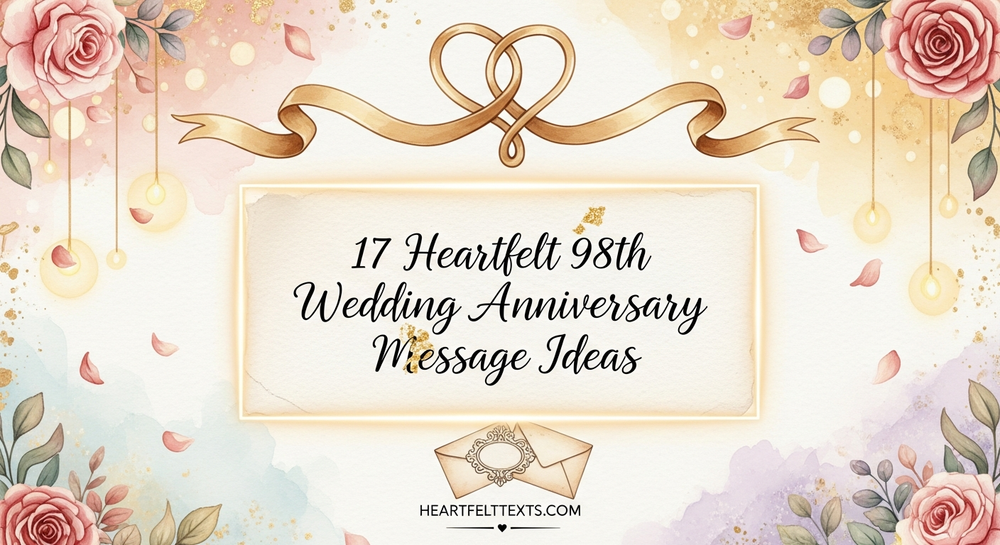 17 Heartfelt 98th Wedding Anniversary Message Ideas