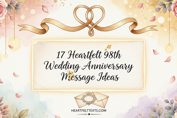 17 Heartfelt 98th Wedding Anniversary Message Ideas