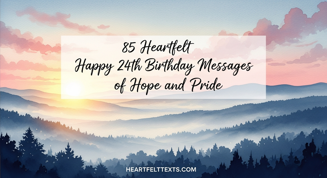 85 Heartfelt Happy 24th Birthday Messages of Hope and Pride