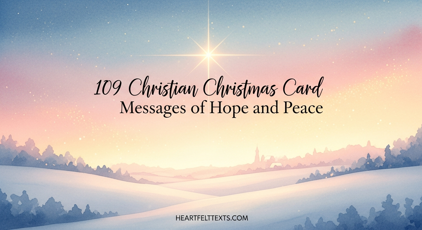 109 Christian Christmas Card Messages of Hope and Peace