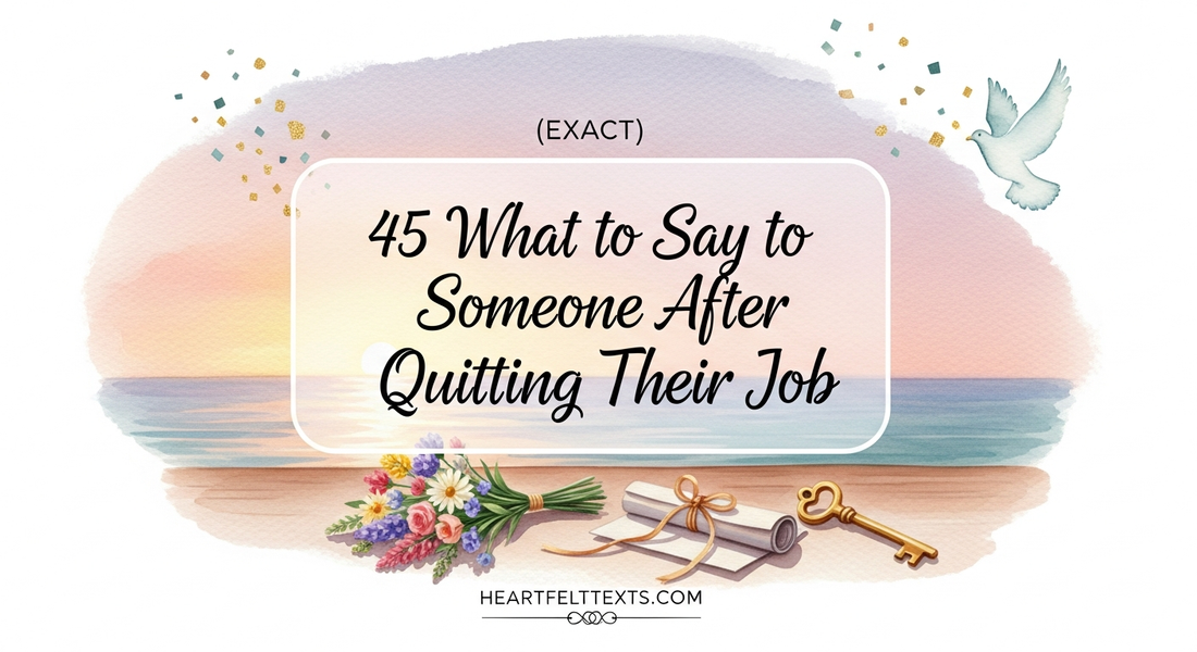 45 What to Say to Someone After Quitting Their Job