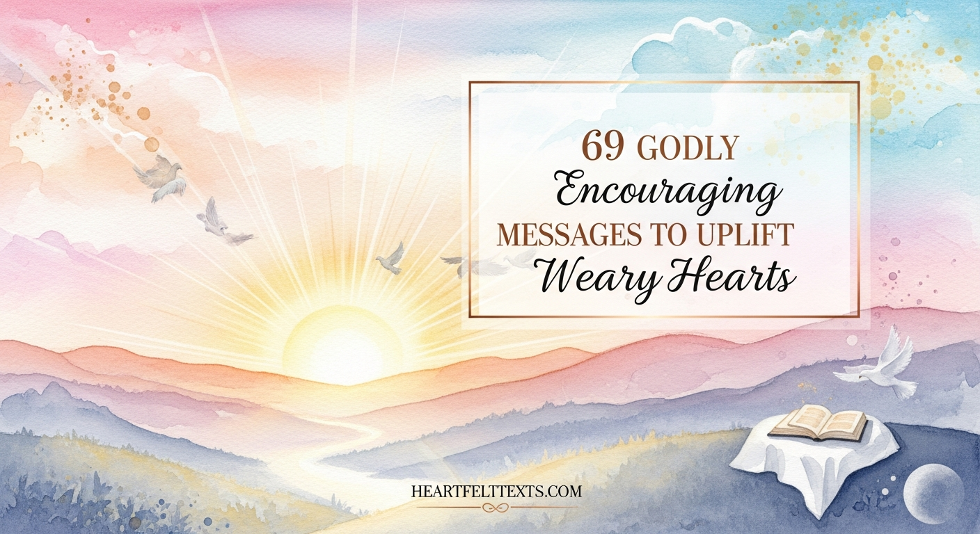 69 Godly Encouraging Messages to Uplift Weary Hearts